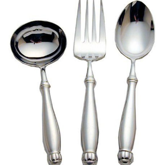 NIB Reed & Barton FINIAL 3 PC Serving Set 18/10 Stainless Steel -